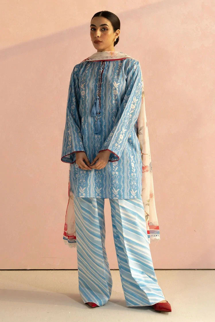 3 PCs - Lawn Stitched Summer Wear