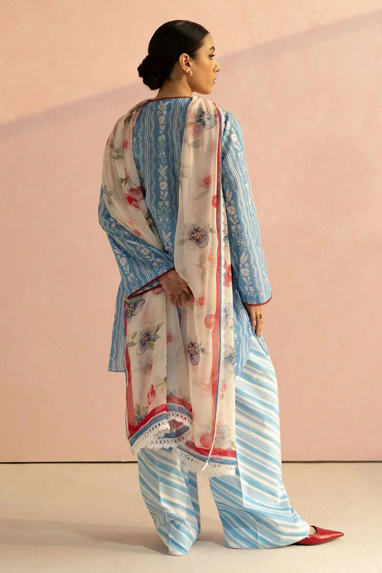 3 PCs - Lawn Stitched Summer Wear