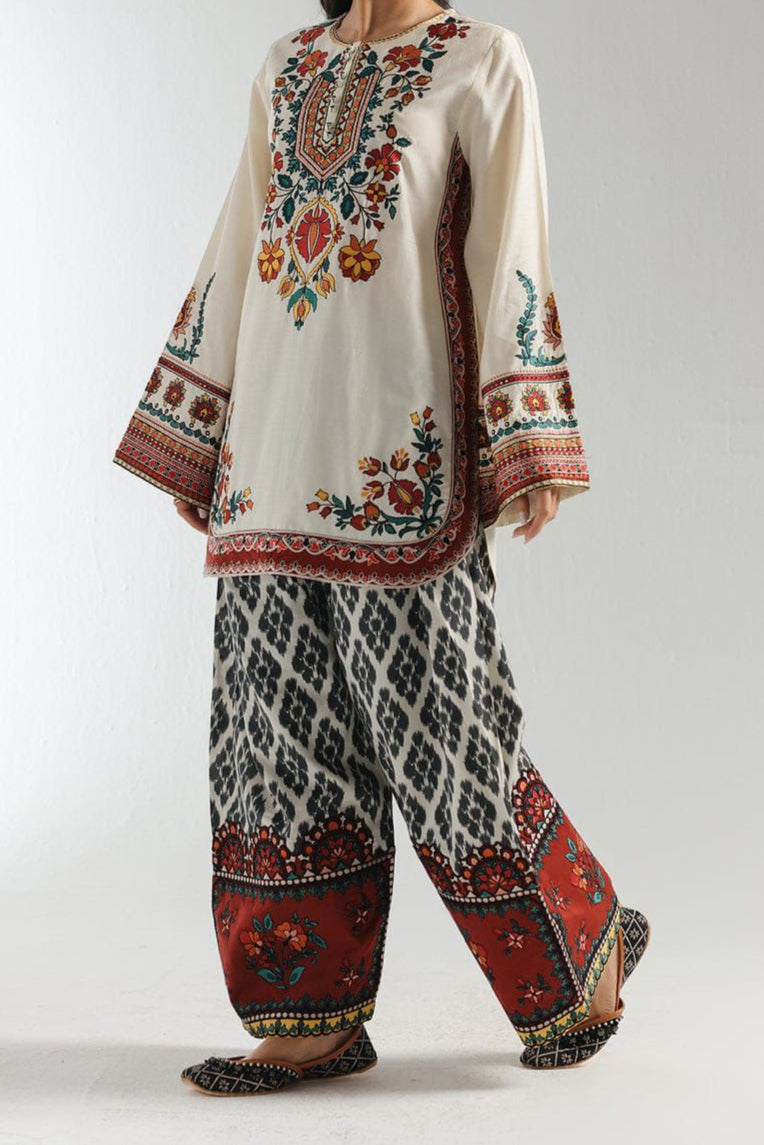 2 Piece Stitched - Trendy Cordset - Floral